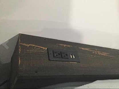 Desktop Power Strip with 2 Outlets 2 USB 2.1A Insert Mounting Built in Desk Table Sofa Cabinet Nightstand