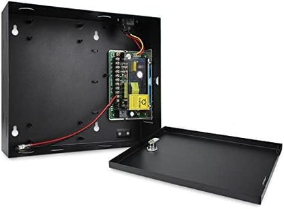 MENGQI-CONTROL Request to Exit PIR Motion Sensor 4 Doors Access Control Electronmagnetic 600 LBS Magnetic Lock 110-240V Power Supply Box RFID Keypad Reader Keyfobs/Cards(Phone APP remotely Open Door)