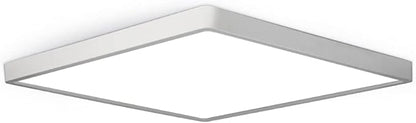 LED Flush Mount Ceiling Light Fixture, 2800K Warm White, 12inch 24W, 3200LM, Slim Flat Panel Lighting Fixture, Square Modern Ceiling Lamp for Bedroom, Kitchen, Living Room, Closet, Stairwell, IP40