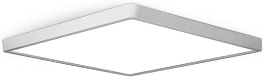 LED Flush Mount Ceiling Light Fixture, 2800K Warm White, 12inch 24W, 3200LM, Slim Flat Panel Lighting Fixture, Square Modern Ceiling Lamp for Bedroom, Kitchen, Living Room, Closet, Stairwell, IP40