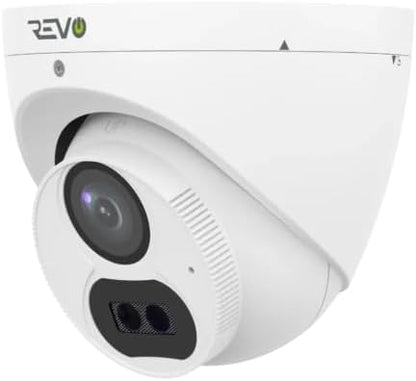 Revo Hybrid 8CH 4K Security System, 2TB Video Surveillance Grade HDD, 6X 4K Indoor/Outdoor IR Cameras with Built-in Microphone, Remote Viewing via Smartphone, PC and MAC (no Monthly fees)