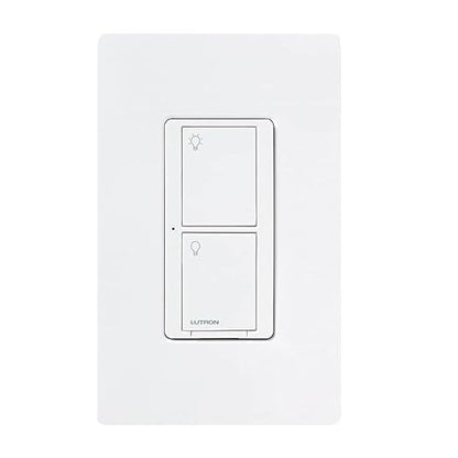 Lutron Caseta Original Smart Light Switch (Lutron Smart Hub Required), for Home, LED Lights, and Fans, 6 Amp, Single-Pole/3-Way, Neutral Required, PD-6ANS-WH, White, 4-Pack