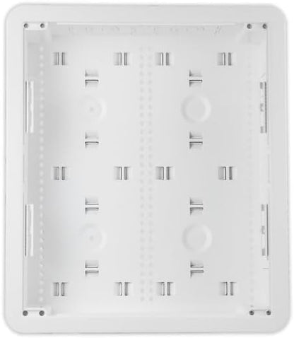 Legrand - OnQ Cable Management, In-Wall Media Box, Dual Purpose Structured Wiring Enclosure, TV Home Theater Recessed Storage Box, 17 Inch, White, ENP1700NA