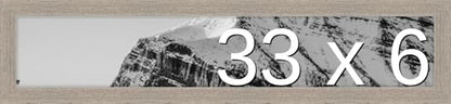 Frame It Easy 33 x 6 Rustic Gray Wood Frame (Derby)