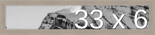 Frame It Easy 33 x 6 Rustic Gray Wood Frame (Derby)