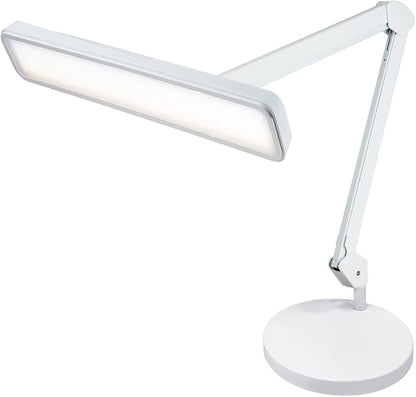 Neatfi XL 2,500 Lumens LED Task Lamp, 30W, 162 Pcs SMD LED, Dimmable, Eye-Caring, Desk Light for Home, Office (Non-CCT with Base, White)