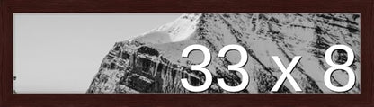 Frame It Easy 33 x 8 Merlot Wood Frame (Derby)