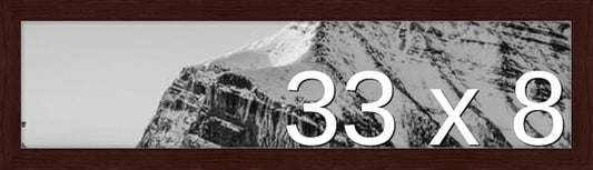 Frame It Easy 33 x 8 Merlot Wood Frame (Derby)