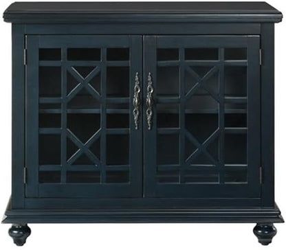Martin Svensson Home Avalon Small Spaces Accent Cabinet TV Stand, 38" W x 32" H Catalina Blue