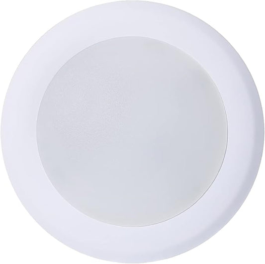 TOPELER 6 Inch LED Disk Light, 15W Modern Flush Mount Ceiling Light, Dimmable Low Profile Disc Downlight, Metal Baffle Trim Fixture for Home Improve, 1000LM 3000K Warm White, ETL Listed