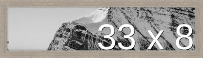 Frame It Easy 33 x 8 Rustic Gray Wood Frame (Derby)