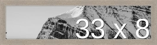 Frame It Easy 33 x 8 Rustic Gray Wood Frame (Derby)