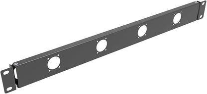 QiaoYoubang 1U Hinged 4D Rack Panel 4 D-Series XLR HDMI Audio Rack Mount Panel for 19 inches Rack Mount (4D)