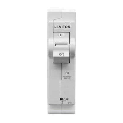 Leviton LB120-ST 2nd Gen Smart Circuit Breaker with Remote Control, Standard, 1-Pole 20 Amp, 120-Volt, 10kA Interrupt Rating