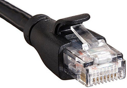 Amazon Basics RJ45 Cat 6 Ethernet Patch Cable, 1Gpbs Transfer Speed, Gold-Plated Connectors, 14 Foot - 10-Pack, Black