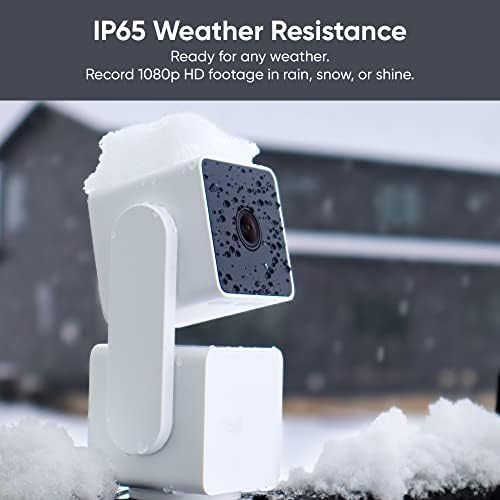 WYZE Cam Pan v3 Indoor/Outdoor IP65 1080P 360° Pan/Tilt/Zoom WiFi Smart Home Security Camera, Motion Tracking for Baby/Pet, Color Night Vision, Works with Alexa&Google Assistant, Free Expert Setup