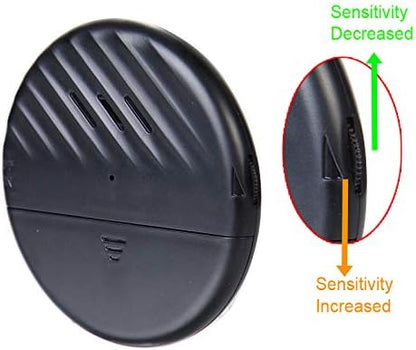 EverNary Window Vibration Alarm,5Pack-125dB Loud Ultra-Slim Anti-Theft Alarm for Door and Window Glass Break Sensor Alert with Adjustable Sensitivity (5, Black)