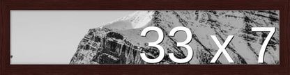 Frame It Easy 33 x 7 Merlot Wood Frame (Derby)
