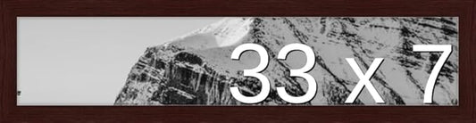 Frame It Easy 33 x 7 Merlot Wood Frame (Derby)