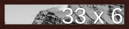 Frame It Easy 33 x 6 Merlot Wood Frame (Derby)