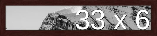 Frame It Easy 33 x 6 Merlot Wood Frame (Derby)