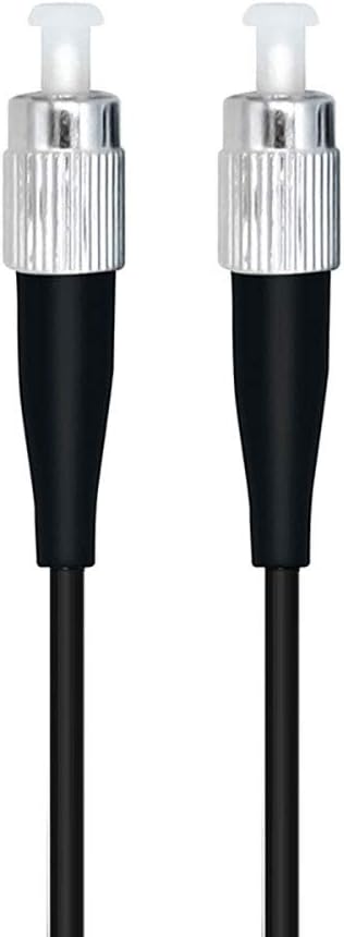 Jeirdus 50M FC to FC Outdoor Armored Simplex 9/125 SM Fiber Optic Cable Jumper Optical Patch Cord 50Meters 160ft Singlemode