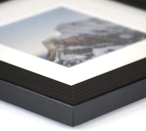 Frame It Easy 33 x 23 Black Grain Wood Frame (Derby)