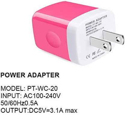 Wall Charger Adapter,USB Cubes,3Pack Universal Travel 3.1A 3 Muti Port Plug Charging Block Compatible with iPhone 16,15,14,13,12,11,SE,X,Plus,Samsung GalaxyS24,S23,S22,S21,S20 Plus,LG