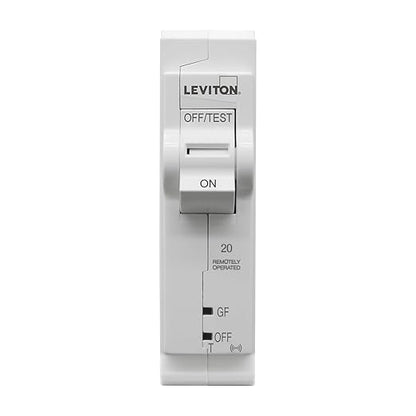 Leviton 2nd Gen Smart Circuit Breaker with Remote Control, GFPE, 1-Pole 20 Amp, 120-Volt, 10kA Interrupt Rating, LB120-EST