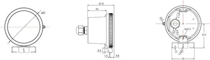 RuggedGrade Motion Sensor for Warehouse LED Lights - Attaches to Linear Fixtures - Orion II Series - Premium 5.8GHz Microwave Sensor - Commercial LED Lighting Accessory - Certified UL