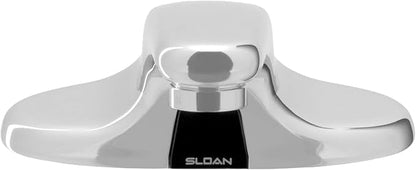 Sloan Optima EBF-650 Sensor Activated Touch-Free Faucet, Commercial Grade with Mounting Hardware - 0.5 GPM Battery-Powered Deck-Mounted Low Integrated Base Body with 8" Trim Plate, 3315139BT