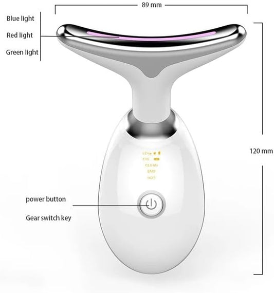 Face Neck Tool for Skin Care, Electric Neck Face Lifting Device for Wrinkle Removal (Black)