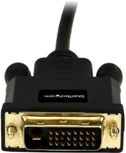 StarTech.com 3ft (0.9m) Mini DisplayPort to DVI Cable - Mini DP to DVI Adapter Cable - 1080p Video - Passive mDP 1.2 to DVI-D Single Link - mDP or Thunderbolt 1/2 Mac/PC to DVI Monitor (MDP2DVIMM3B)