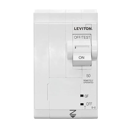 Leviton 2nd Gen Smart Circuit Breaker with Remote Control, GFCI, 2-Pole 50 Amp, 120/240-Volt and 120/208-Volt, 10kA Interrupt Rating, LB250-GST