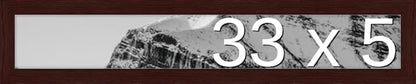 Frame It Easy 33 x 5 Merlot Wood Frame (Derby)
