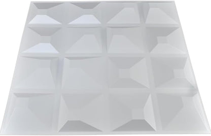 Art3d Decorative 3D Wall Panel, 32 Sq.FT PVC Interior Wall Decor for Living Room, Bedroom, Lobby, Office, Shopping Mall, White