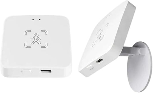 Smart Zigbee/WiFi Motion Sensor, Human Presence Motion Sensor with PIR and Millimeter Wave Detection, Static Presence Recognition, Light and Environmental Monitoring(C)