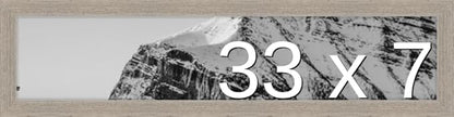 Frame It Easy 33 x 7 Rustic Gray Wood Frame (Derby)