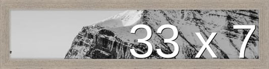 Frame It Easy 33 x 7 Rustic Gray Wood Frame (Derby)