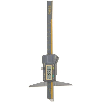 iGAGING Absolute Origin 0-6" Single Cut Depth Digital Caliper, IP54 Electronic, SPC/USB Output Port, Inch, Metric, Fraction Modes, Case, Manual, & Battery