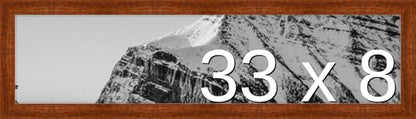 Frame It Easy 33 x 8 Russet Wood Frame (Derby)