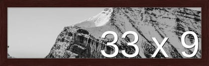 Frame It Easy 33 x 9 Merlot Wood Frame (Derby)