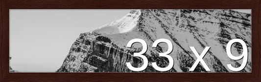 Frame It Easy 33 x 9 Merlot Wood Frame (Derby)