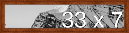 Frame It Easy 33 x 7 Russet Wood Frame (Derby)