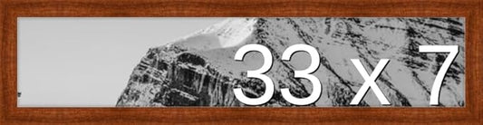 Frame It Easy 33 x 7 Russet Wood Frame (Derby)