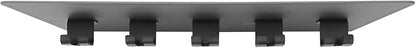 RIMLUFE fit for Tonal Accessories Shelf Organizer Gym Storage Rack Wall Shelves with Hooks, Floating Shelves Black Gym Equipment Storage Wall Decor for Home Gym T Lock Adapter Organizing