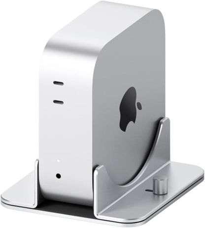 Hagibis Vertical Stand for Mac mini M4, Aluminum Alloy Laptop Stand Anti-Slip Computer Holder Desktop Stand Compatible with M4 Chip Mac mini Pro