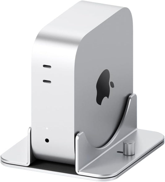 Hagibis Vertical Stand for Mac mini M4, Aluminum Alloy Laptop Stand Anti-Slip Computer Holder Desktop Stand Compatible with M4 Chip Mac mini Pro