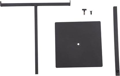 Polmart Countertop Adjustable T-Bar Display Stand Stand for Handbags, Wreaths, Hats, Scarves, Jewelry & Crafts，Wear-resistant, quiet and sturdy metal base – Black