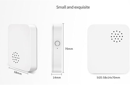 WENGART Zigbee Vibration Alarm Sensor,120dB Local Siren Shock Detector for Windows & Doors,3 Sensitivity Levels,Glass Break Sensor Works with SmartThings,Alexa & Home Assistant,Zigbee Hub Required
